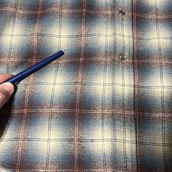 🔥🔥 Vintage PENDLETON PURE VIRGIN WOOL Pearl Snap Shirt - Good Condition- Sz M - Picture 12 of 14